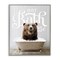 Stupell Industries Vintage Bathroom Bear Ad Framed Giclee Art